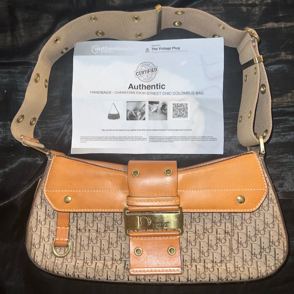 Christian Dior Tan/Brown Chic Columbus Bag